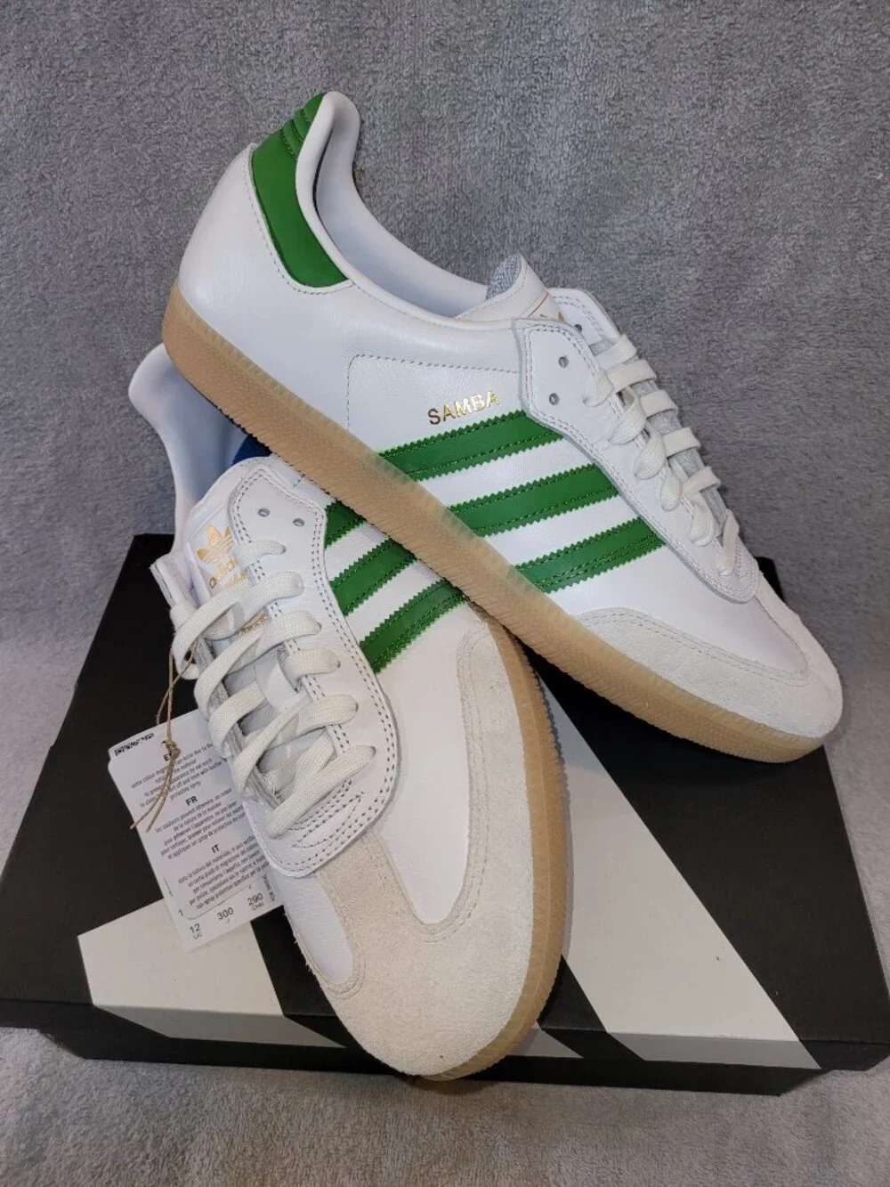 Adidas Samba ADV Sneakers NEW White / Crew Green / Tan Sneakers Men's Size 12